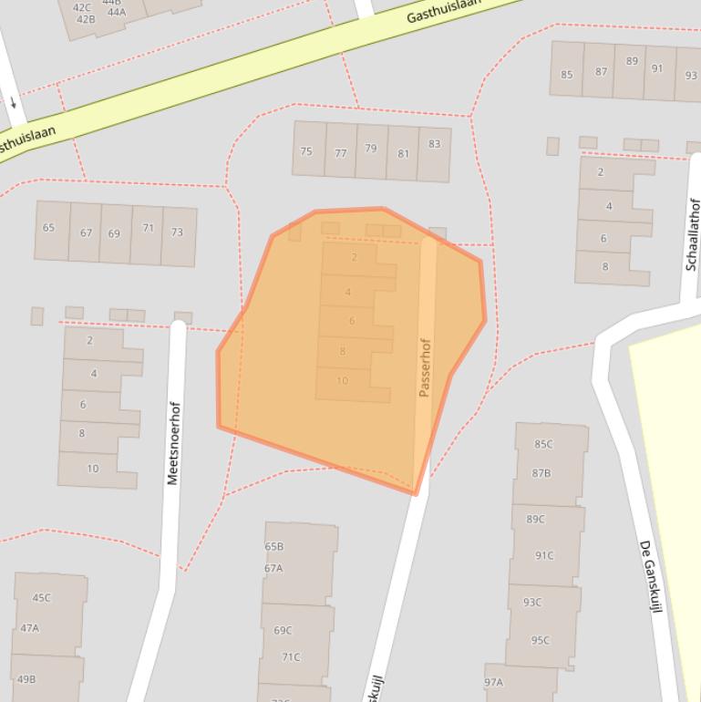 Kaart van postcodegebied 3817LD.