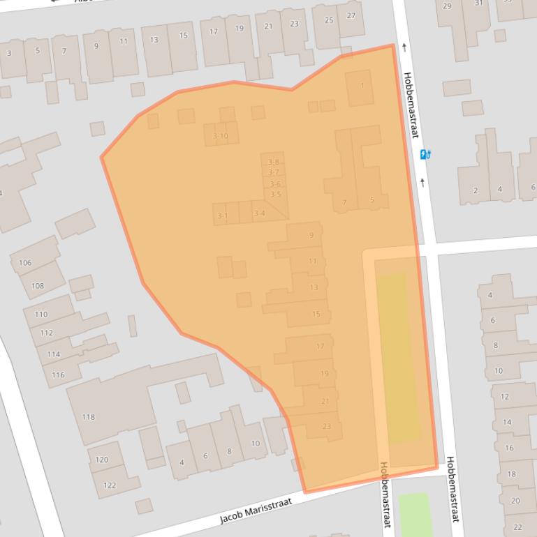 Kaart van postcodegebied 3817PP.