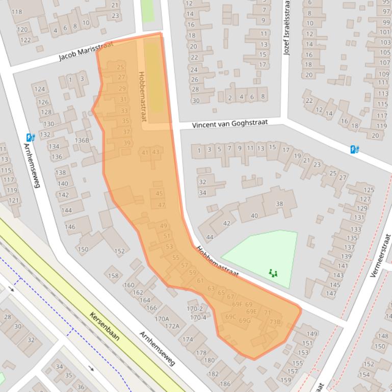 Kaart van postcodegebied 3817PR.