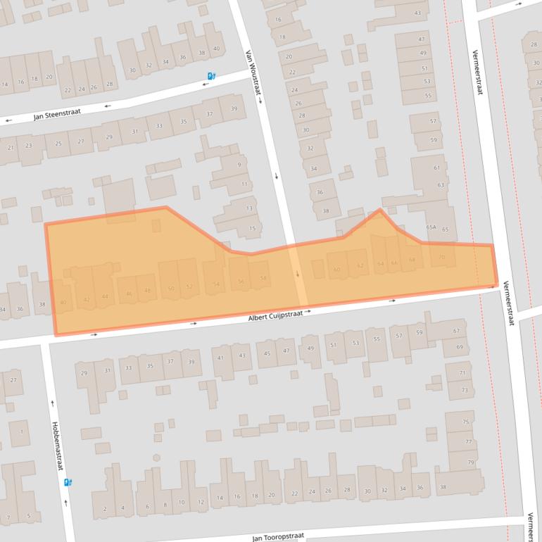 Kaart van postcodegebied 3817RD.