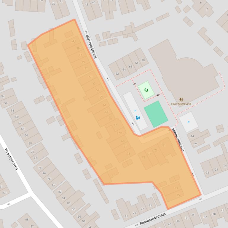 Kaart van postcodegebied 3817RM.