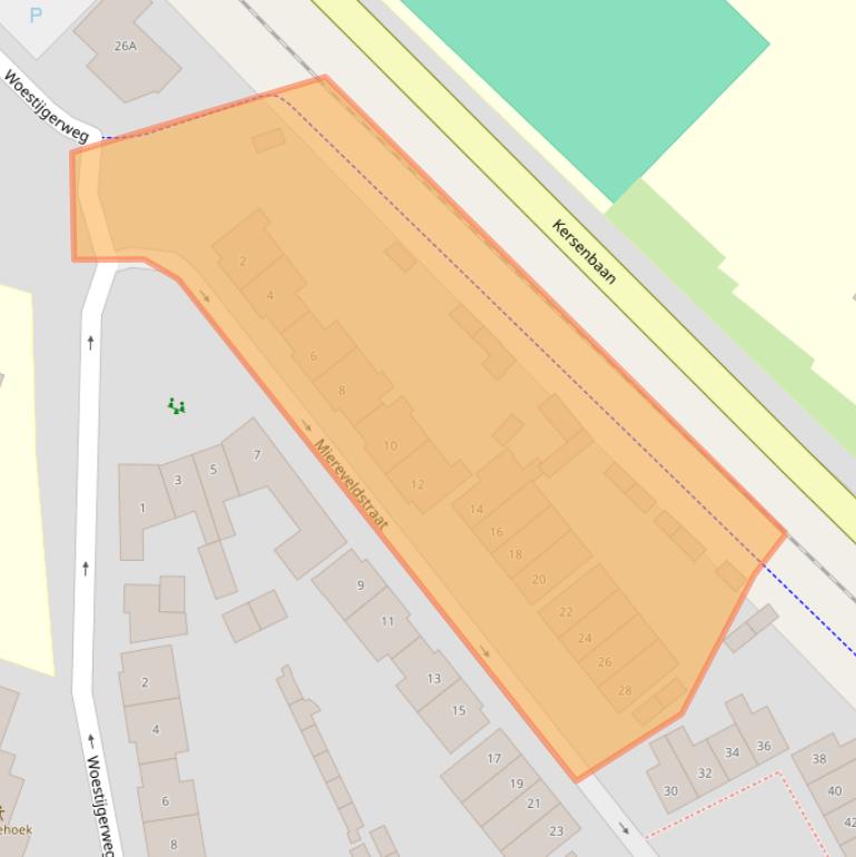 Kaart van postcodegebied 3817RN.