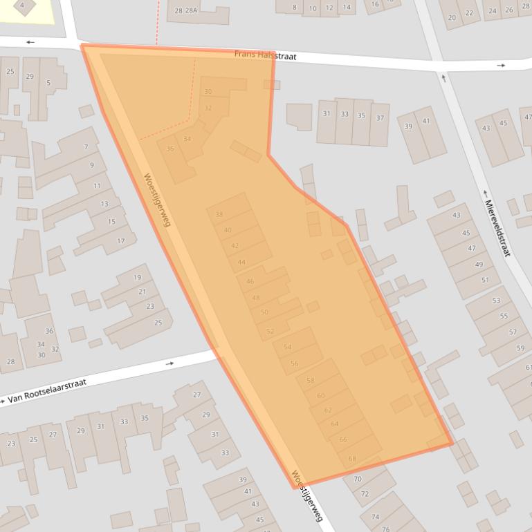 Kaart van postcodegebied 3817SL.
