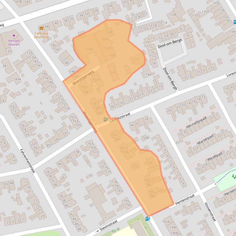 Kaart van postcodegebied 3817SP.