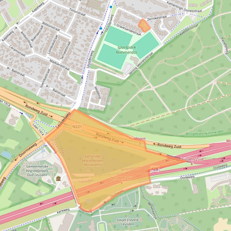 Kaart van postcodegebied 3817SX.