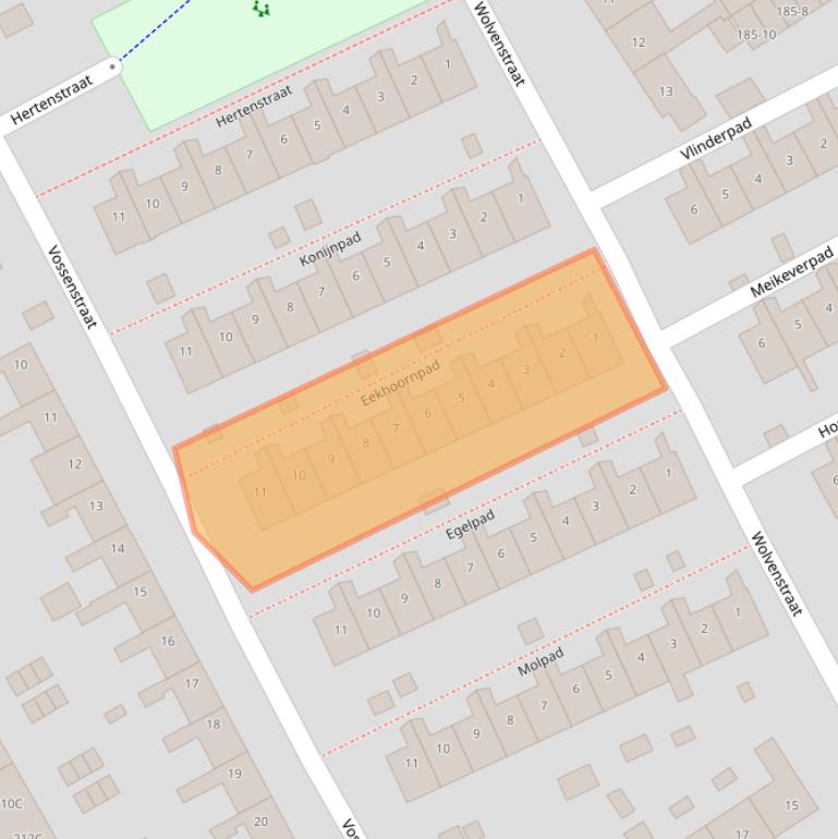 Kaart van postcodegebied 3817WP.