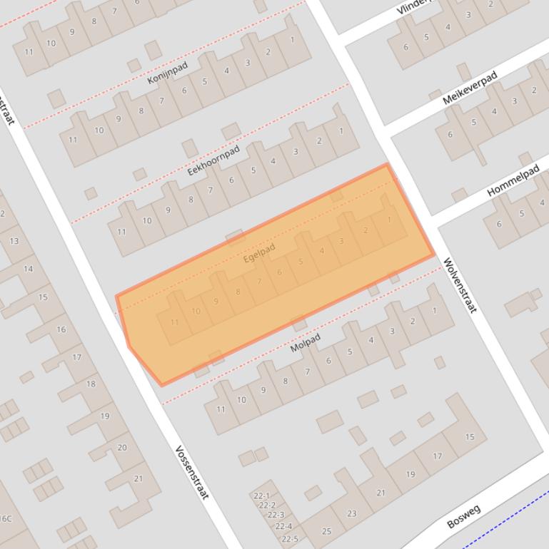 Kaart van postcodegebied 3817WR.