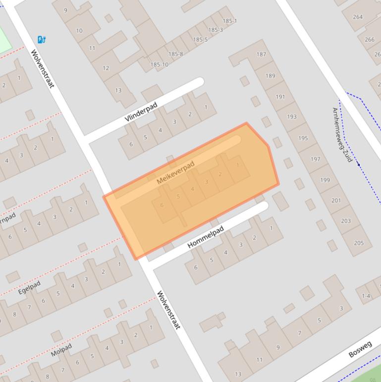 Kaart van postcodegebied 3817WV.