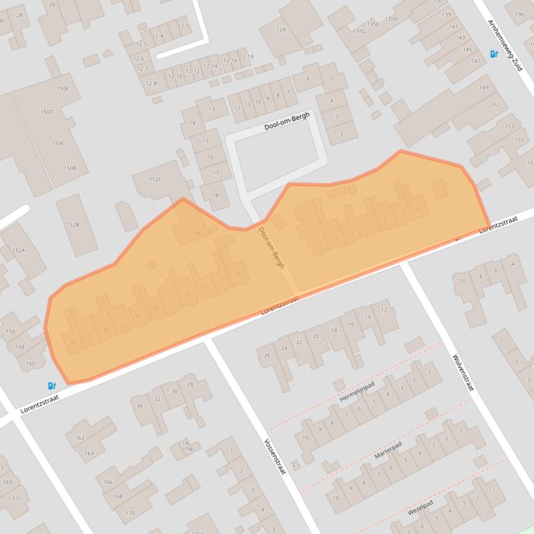 Kaart van postcodegebied 3817XJ.