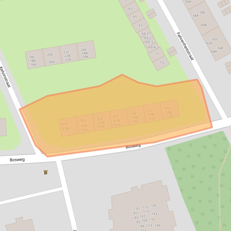 Kaart van postcodegebied 3817ZE.