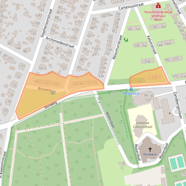 Kaart van postcodegebied 3817ZG.