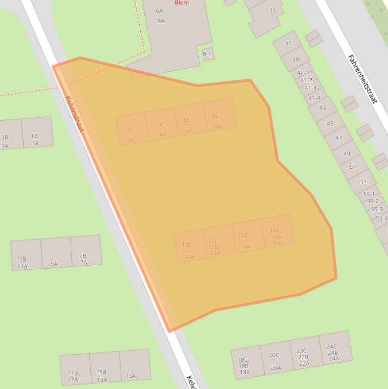Kaart van postcodegebied 3817ZN.