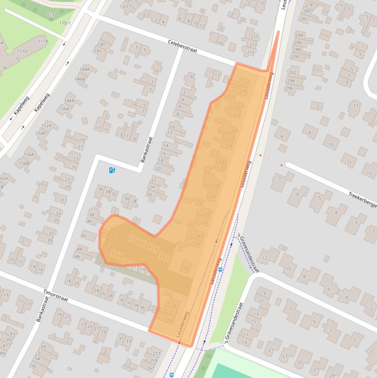 Kaart van postcodegebied 3818AE.