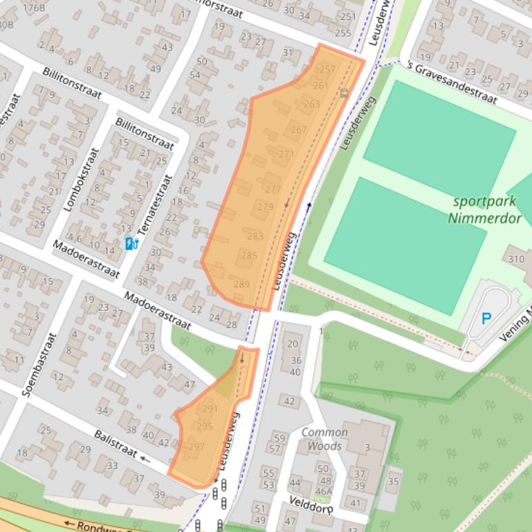 Kaart van postcodegebied 3818AG.