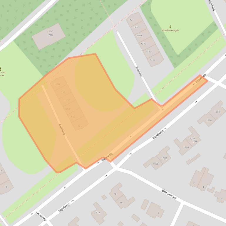 Kaart van postcodegebied 3818BK.