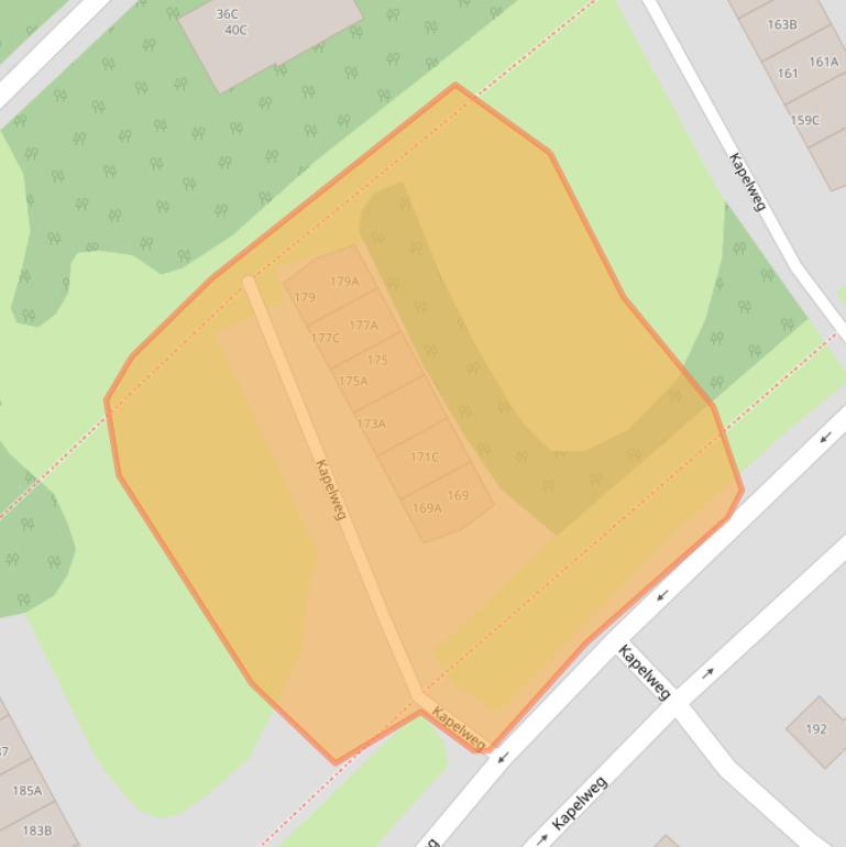 Kaart van postcodegebied 3818BM.