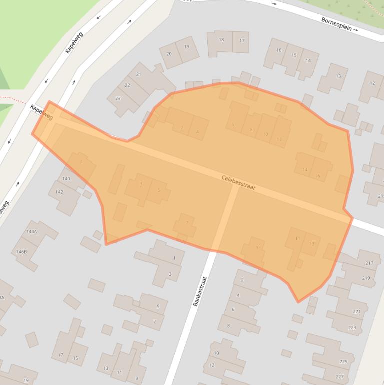 Kaart van postcodegebied 3818CE.