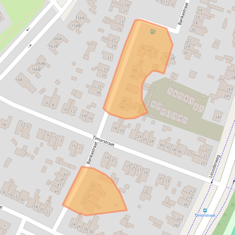 Kaart van postcodegebied 3818CJ.