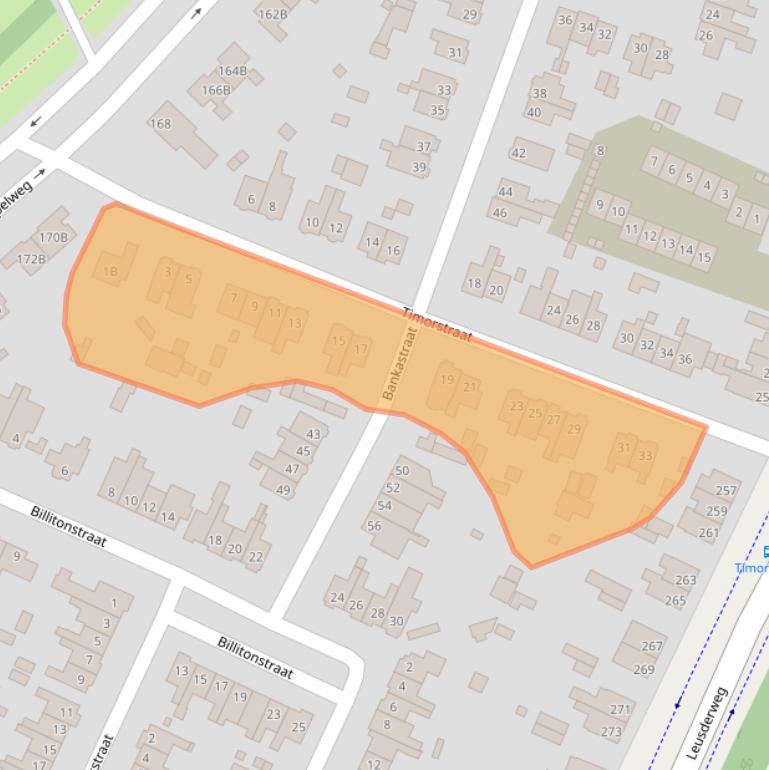 Kaart van postcodegebied 3818CK.