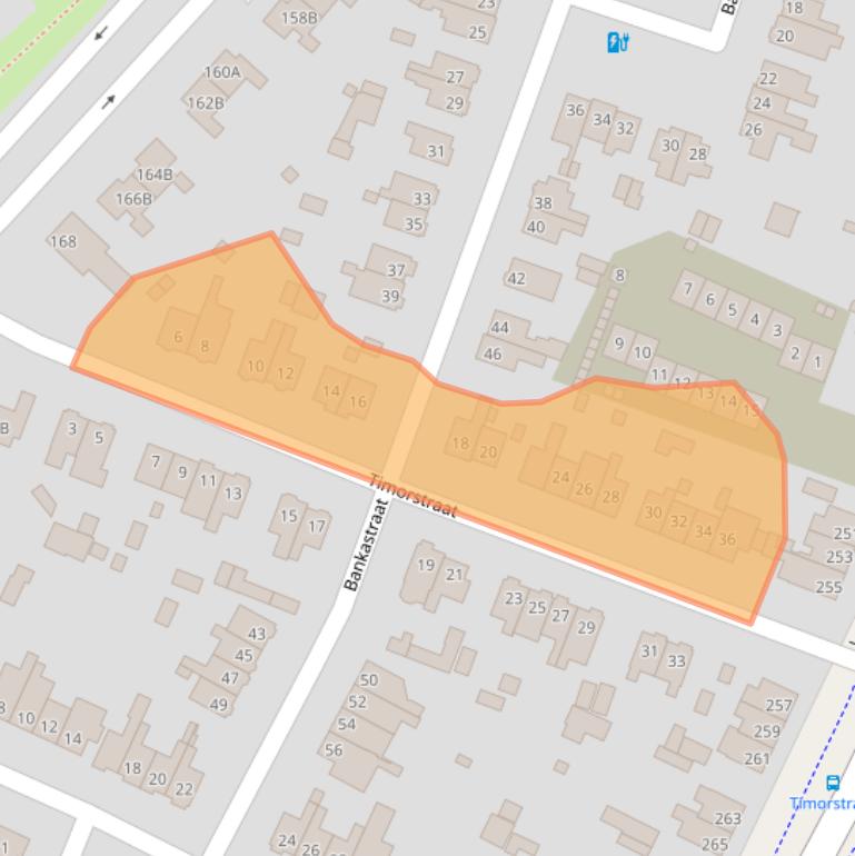 Kaart van postcodegebied 3818CL.