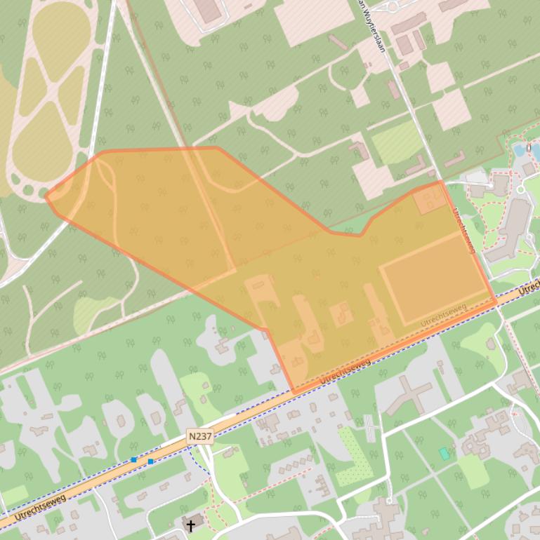 Kaart van postcodegebied 3818EK.