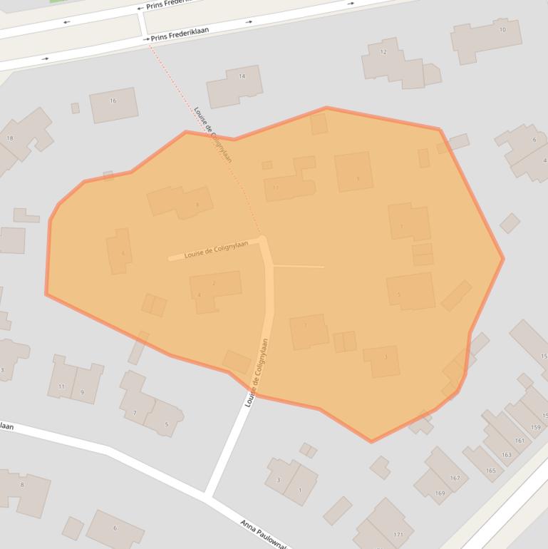 Kaart van postcodegebied 3818GA.