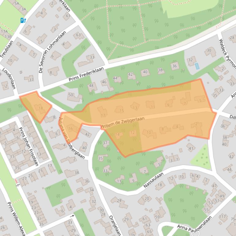 Kaart van postcodegebied 3818GL.