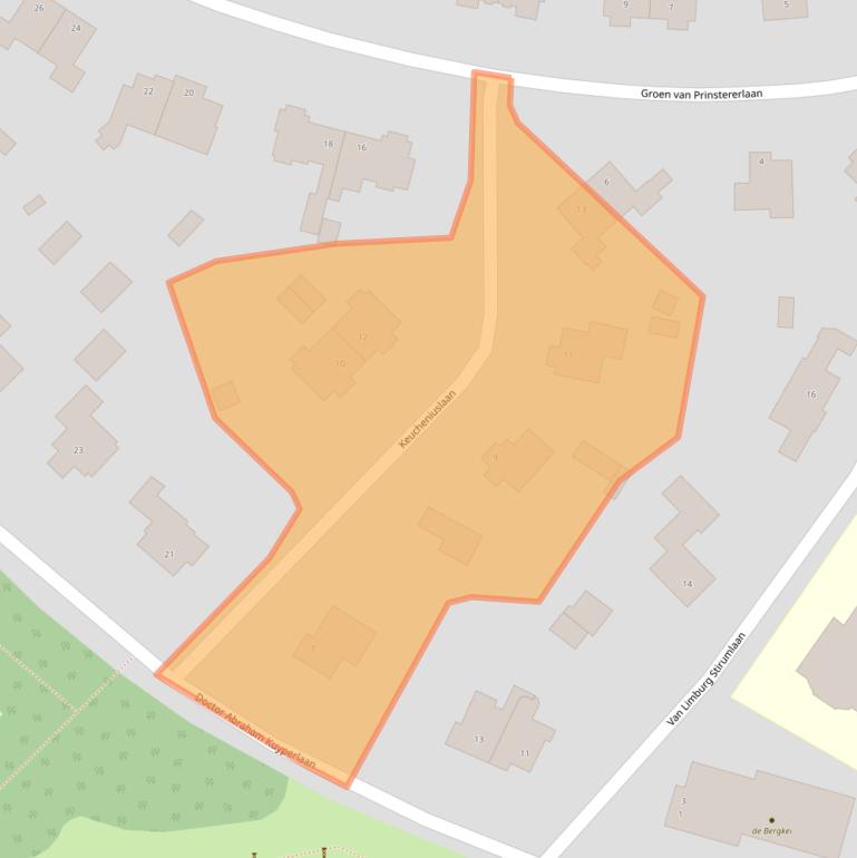 Kaart van postcodegebied 3818JS.