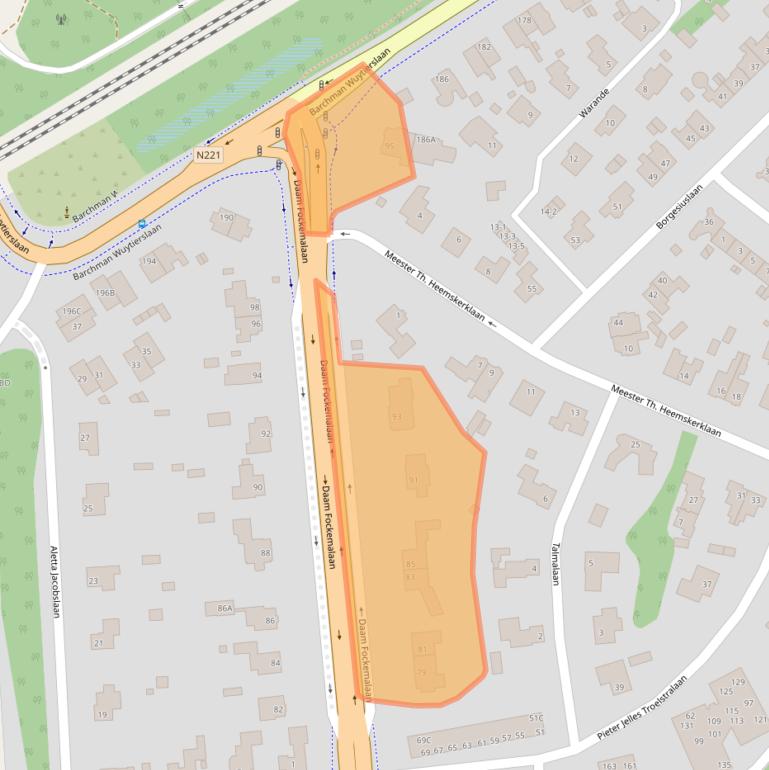 Kaart van postcodegebied 3818KE.