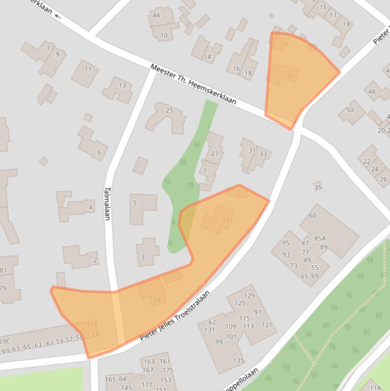 Kaart van postcodegebied 3818KR.