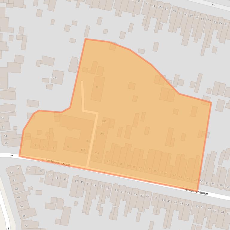 Kaart van postcodegebied 3818PM.