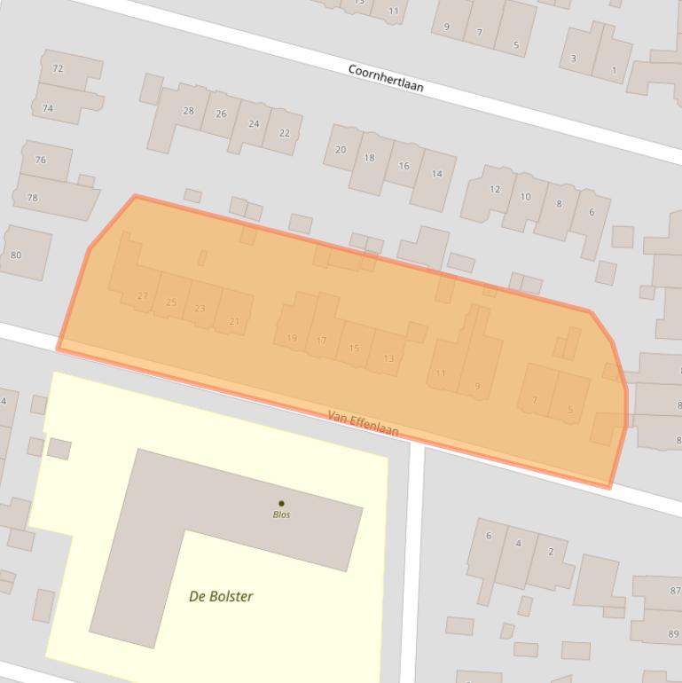 Kaart van postcodegebied 3818RK.