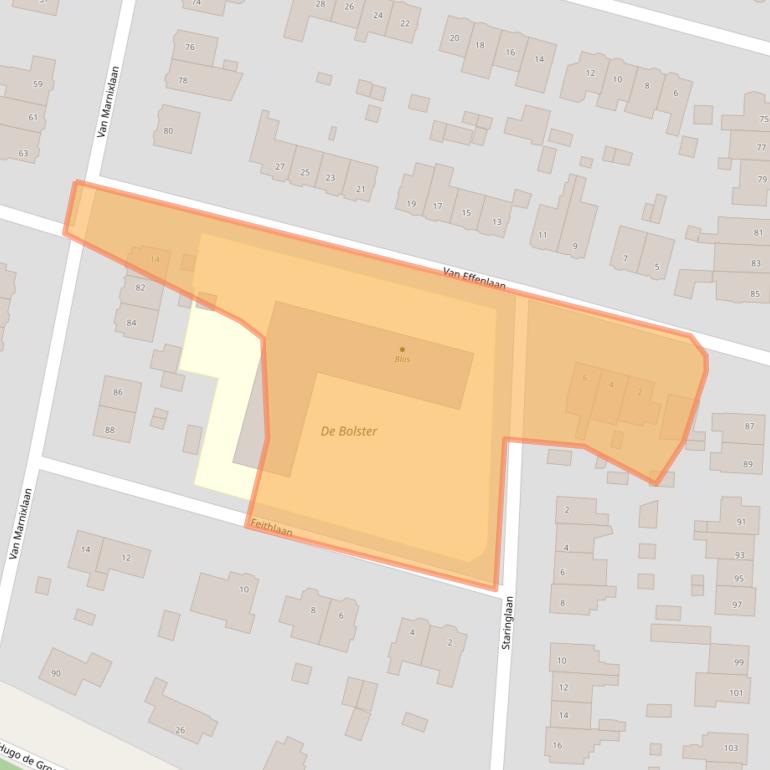 Kaart van postcodegebied 3818RL.