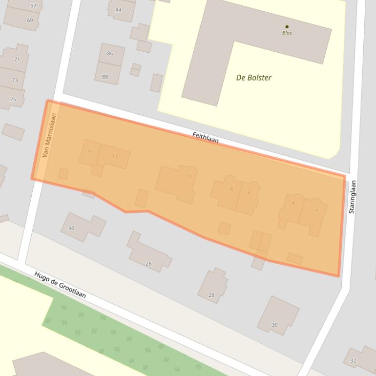 Kaart van postcodegebied 3818RM.