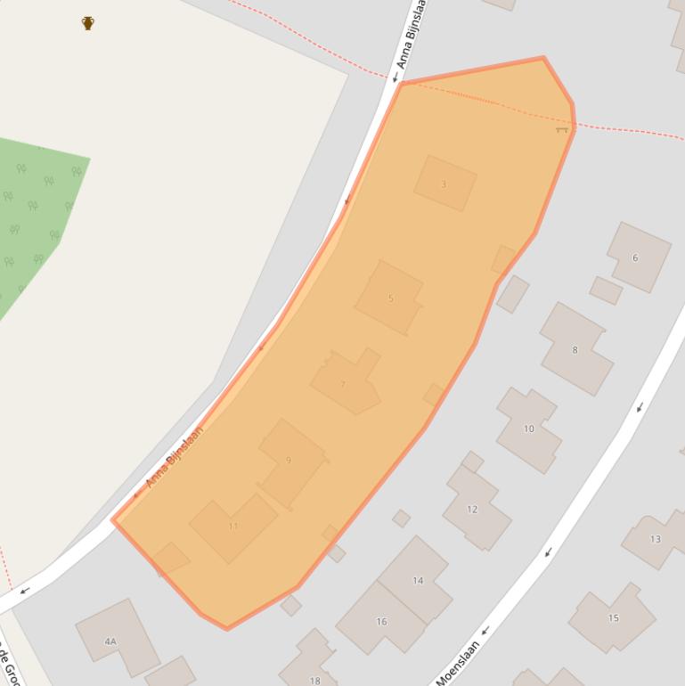 Kaart van postcodegebied 3818WR.