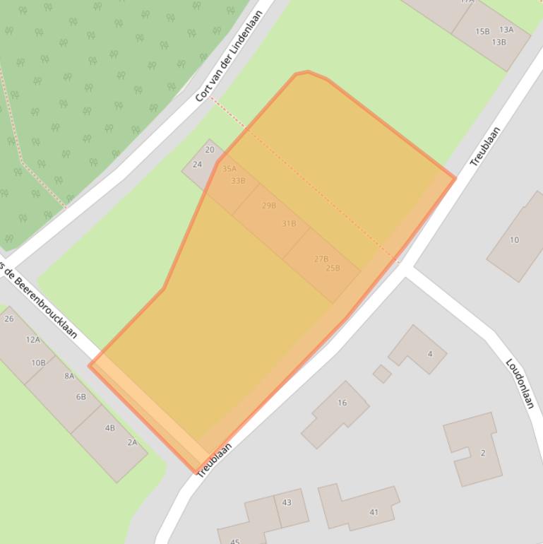 Kaart van postcodegebied 3818XB.