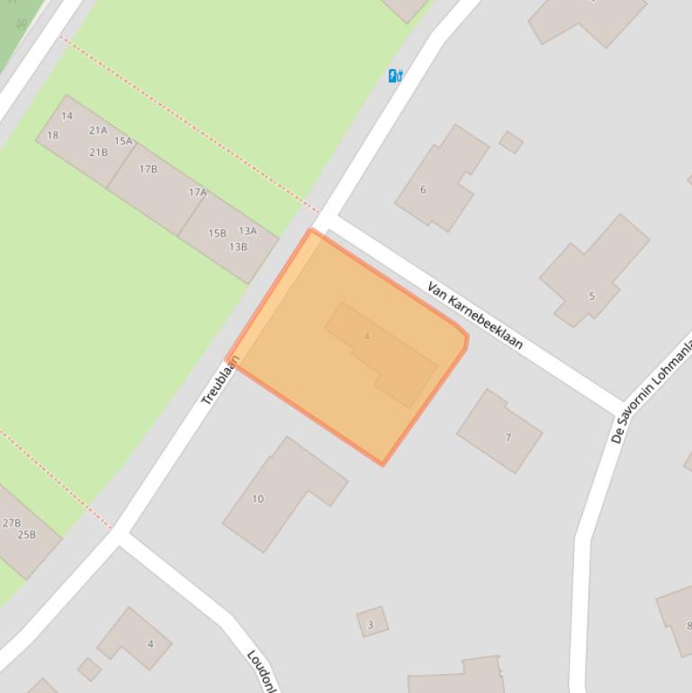 Kaart van postcodegebied 3818XD.