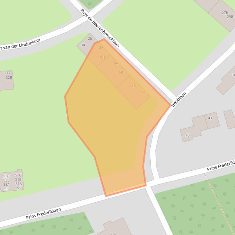 Kaart van postcodegebied 3818XH.