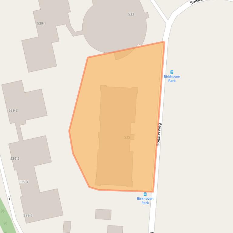 Kaart van postcodegebied 3819BB.