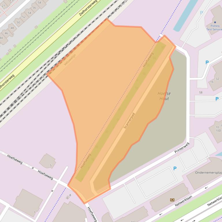 Kaart van postcodegebied 3821AN.