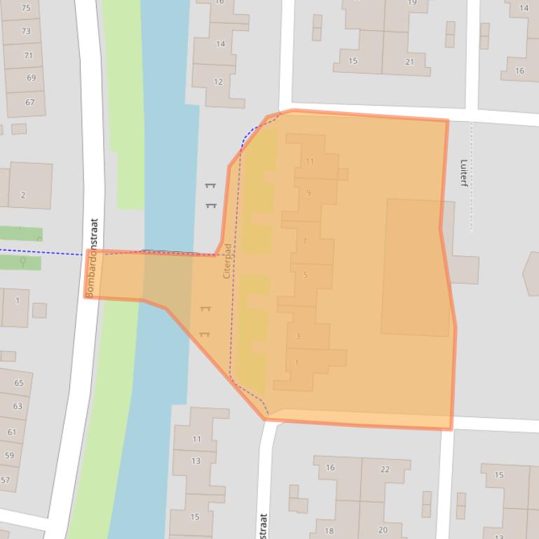 Kaart van postcodegebied 3822CE.