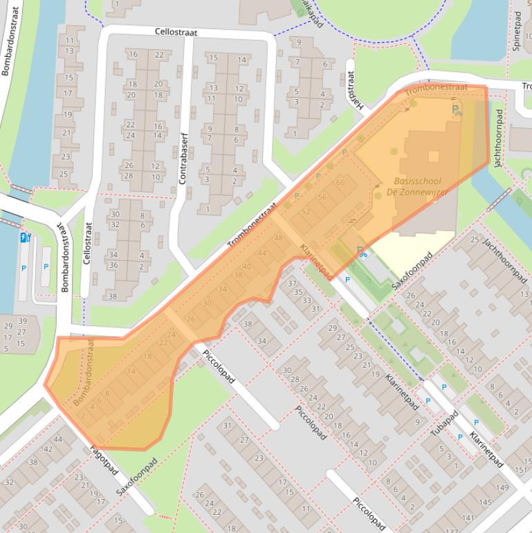 Kaart van postcodegebied 3822CH.