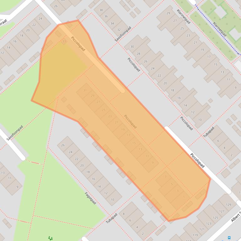 Kaart van postcodegebied 3822CP.