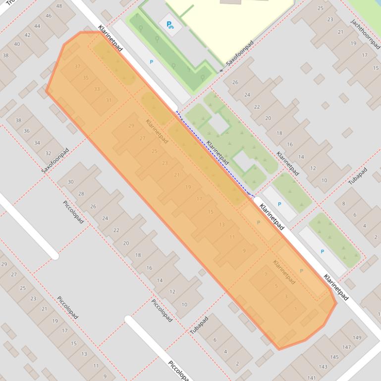 Kaart van postcodegebied 3822CS.