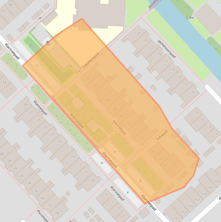 Kaart van postcodegebied 3822CT.