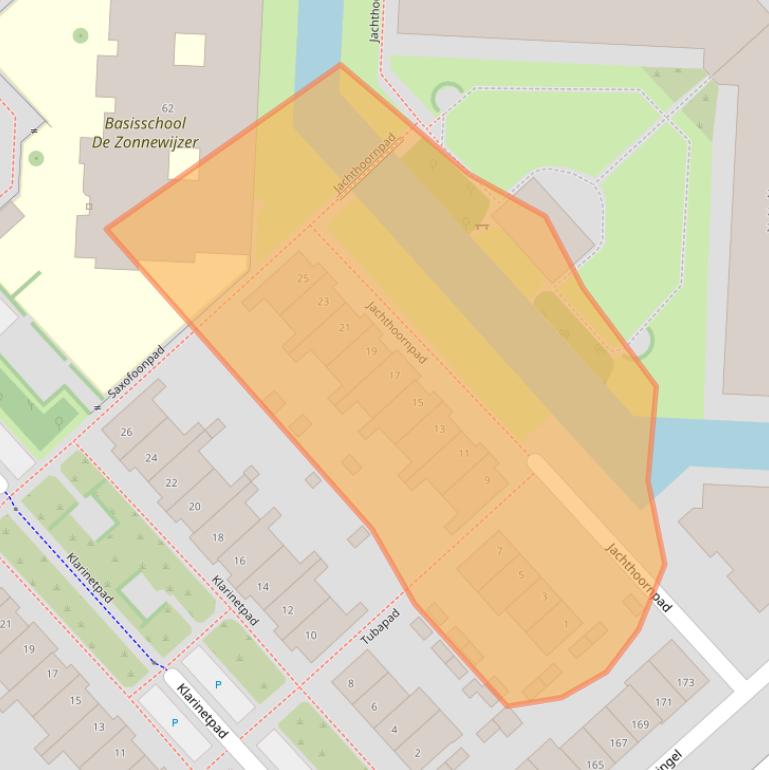 Kaart van postcodegebied 3822CV.