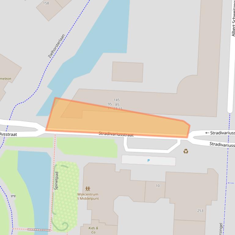 Kaart van postcodegebied 3822DK.