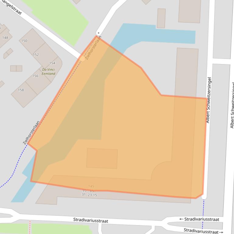 Kaart van postcodegebied 3822DN.