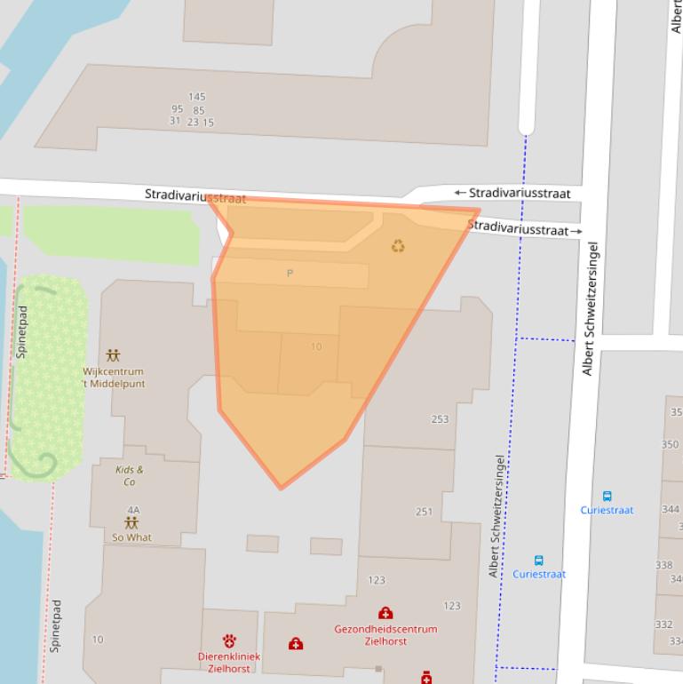Kaart van postcodegebied 3822DS.