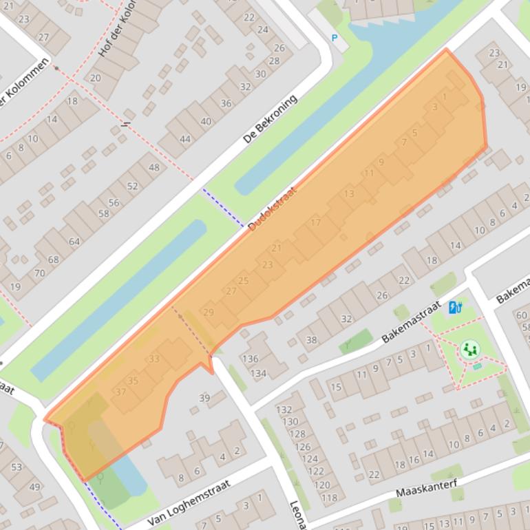 Kaart van postcodegebied 3822WK.